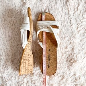 criss cross strap sandals made in italy